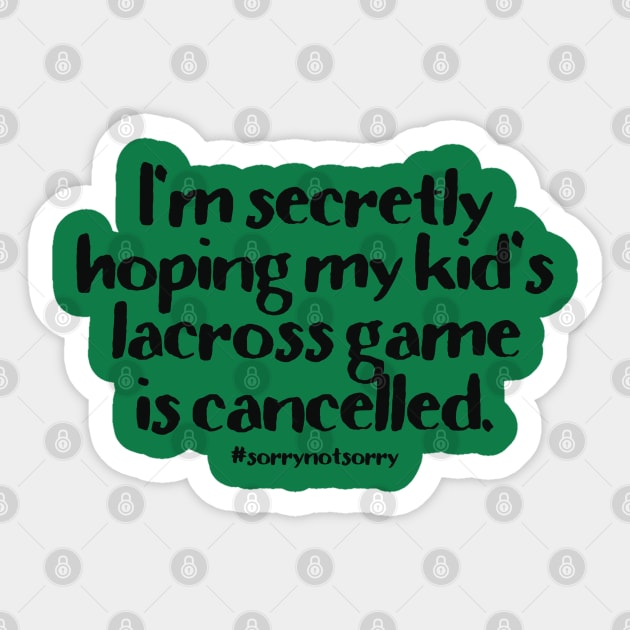 Lacross Cancelled Sticker by CauseForTees